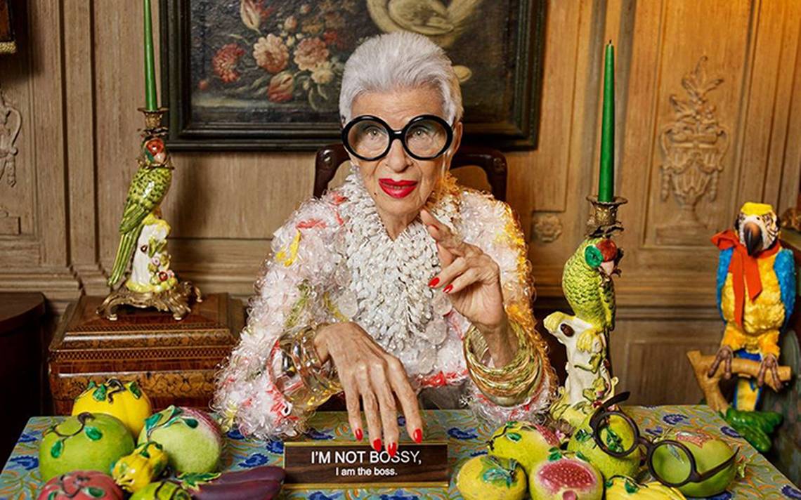A los 102 años, fallece Iris Apfel, ícono de moda estadounidense