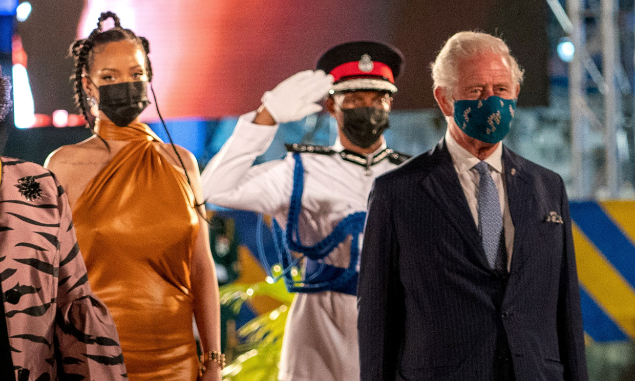 El encuentro del Príncipe Carlos con Rihanna en Barbados
