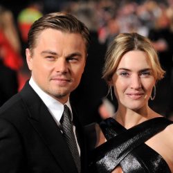 El reencuentro con beso de Leonardo DiCaprio y Kate Winslet