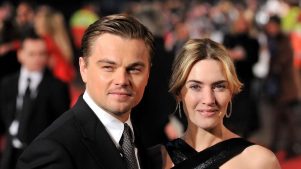 El reencuentro con beso de Leonardo DiCaprio y Kate Winslet