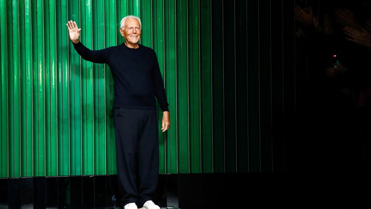 El gesto de Giorgio Armani en solidaridad con Ucrania en MFW