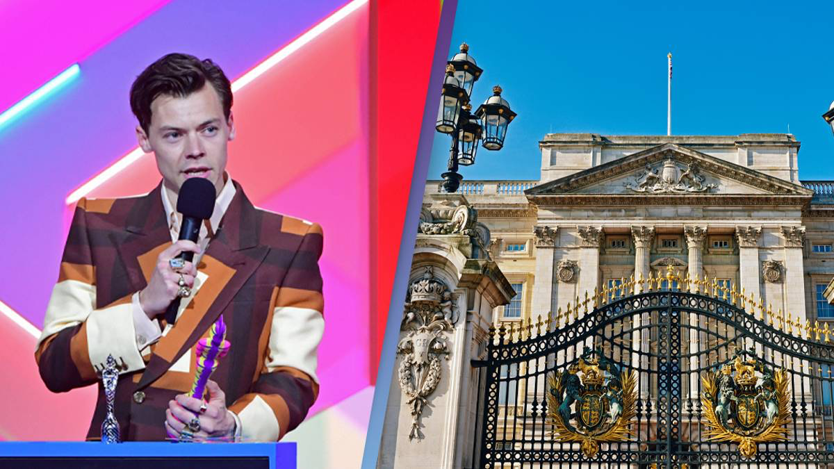 Harry Styles graba videoclip frente al Palacio de Buckingham