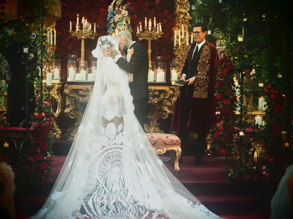 El millonario “auspicio” de Dolce&Gabbana en la boda de Kourtney Kardashian