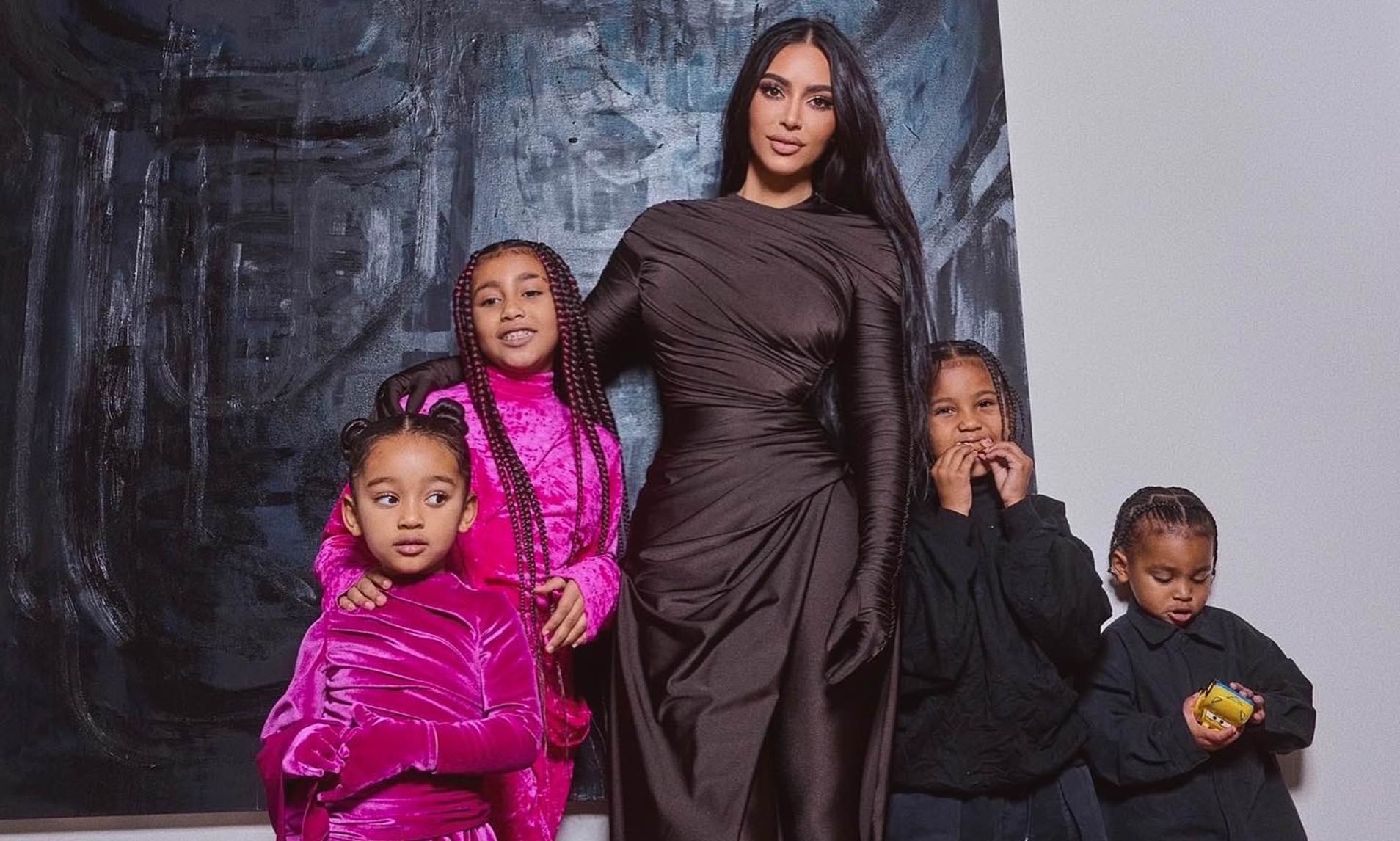 Así fue como Kim Kardashian presentó su nuevo novio a sus hijos