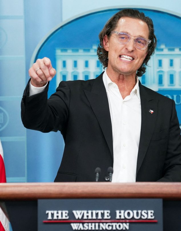El emotivo discurso de Matthew McConaughey en la Casa Blanca contra el uso de armas