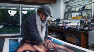 Johnny Depp estrena colección de cuadros donde retrata a sus héroes y amigos