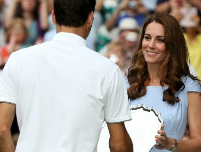 El panorama de Kate Middleton con Roger Federer el próximo mes