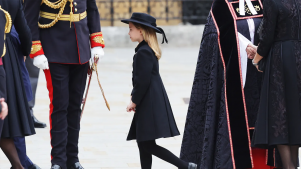 El tierno tributo de la princesa Charlotte a Isabel II en el día de su funeral