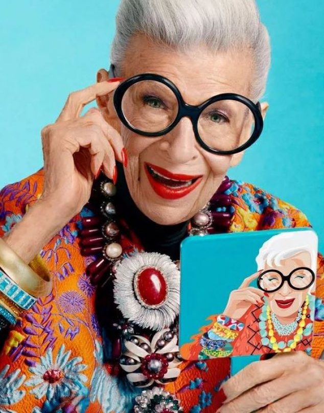 Iris Apfel lanza su línea de maquillaje a los 101 años