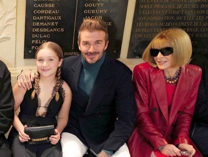 El look de la pequeña Beckham se robó las miradas en el desfile de Victoria