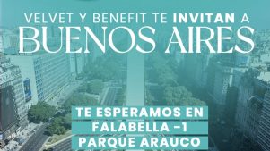 Bases legales: Velvet y Benefit te invitan a Buenos Aires