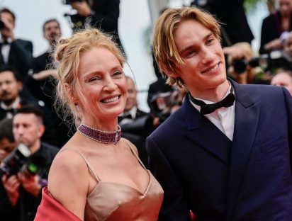 Hijo de Ethan Hawke y Uma Thurman se roba las cámaras en Cannes