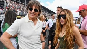 Shakira disfrutó de la Fórmula 1 junto a sus hijos y Tom Cruise
