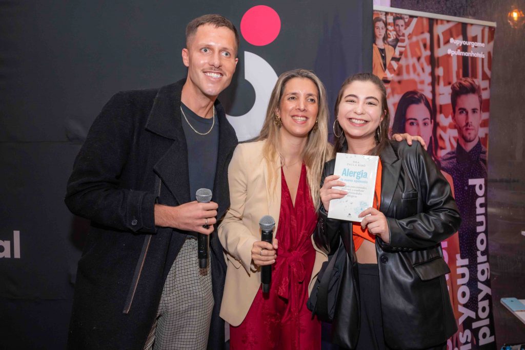 Benjamín Schipper, Soledad Hidalgo y Valentina Llompart.