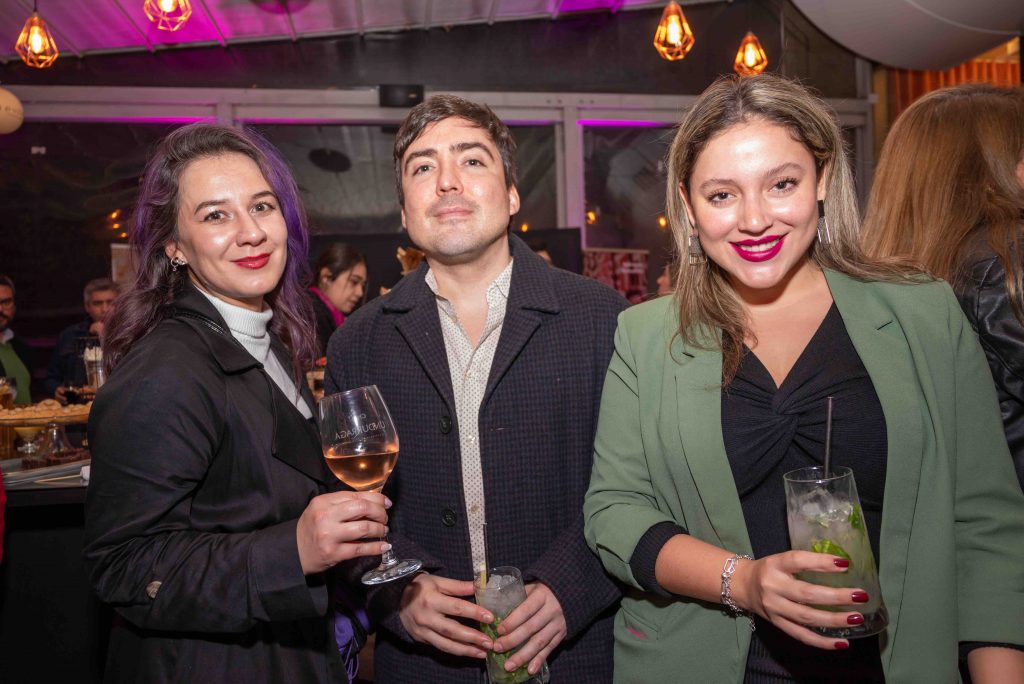 Makarena Zapata, Wilhem Krause y Francisca Huerta.