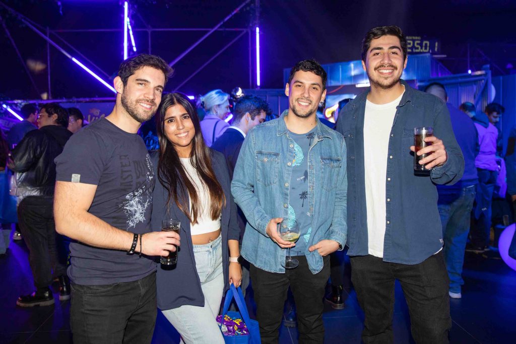 Nicolás Orellana, Andrea Barberi, Marco Segovia y Javier Cáceres.