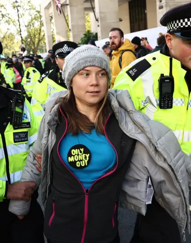 Greta Thunberg es arrestada en Londres