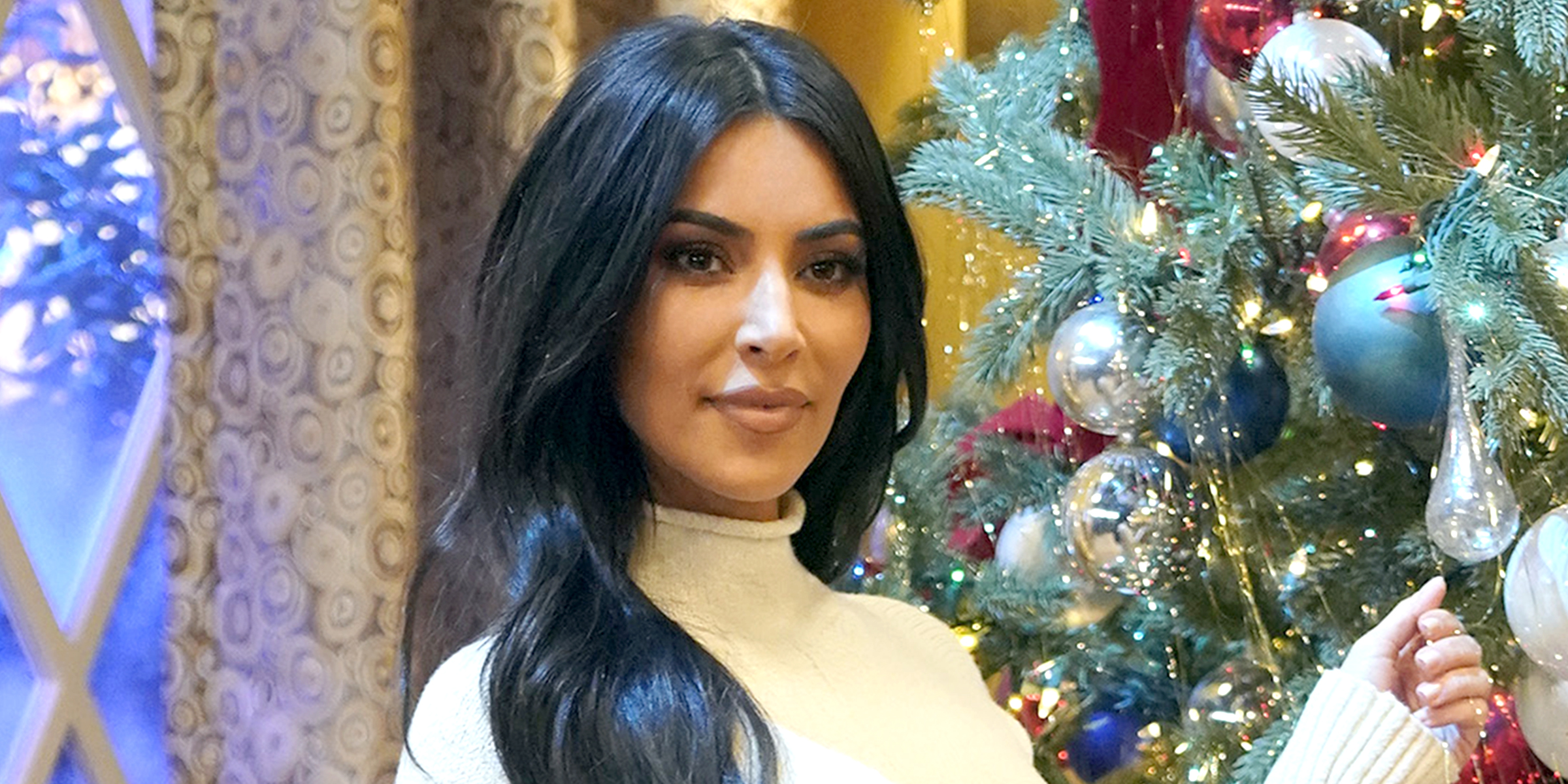 La impactante decoración navideña de Kim Kardashian