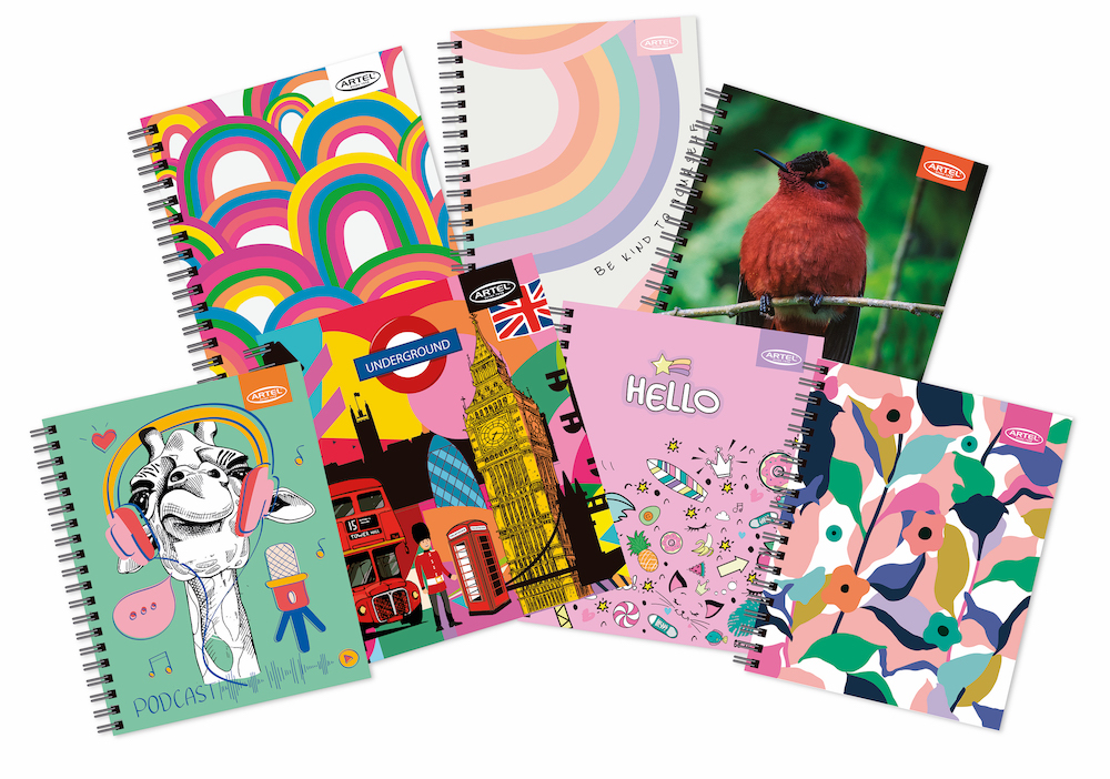 Vuelve a clases con todas las tendencias, diseño y color de Artel en tus cuadernos