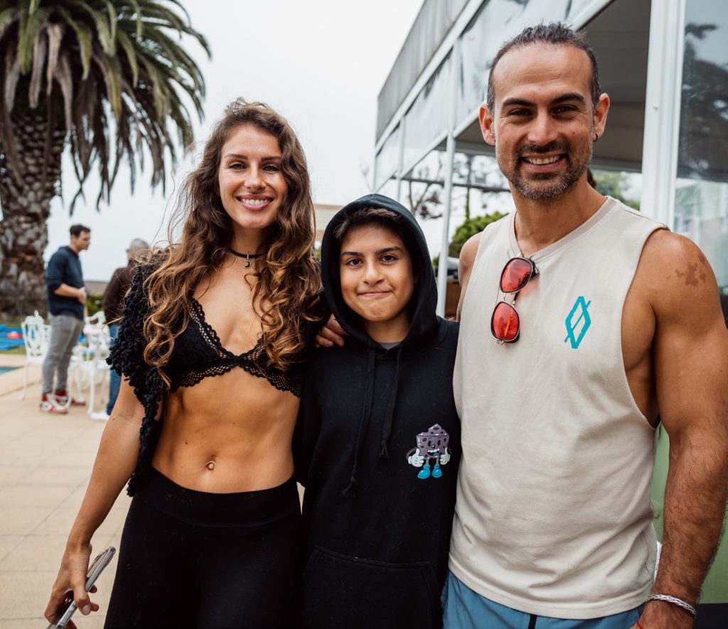 Kira Huberman, Kalev Lavín y Jimmy Lavín. 