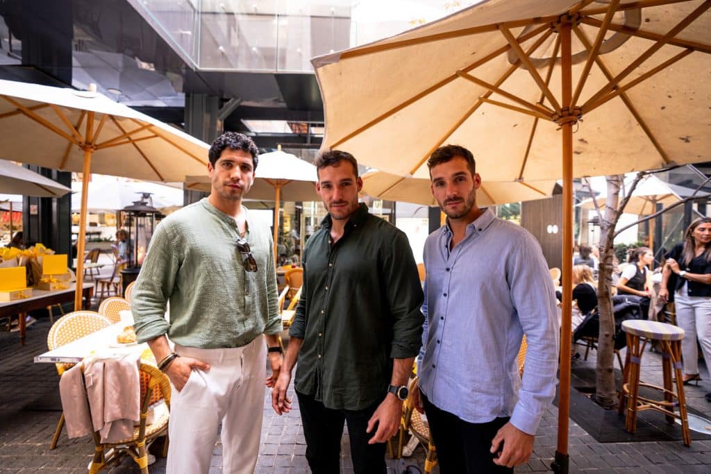 Andres e Ignacio Schuitemaker y Cristián Canals