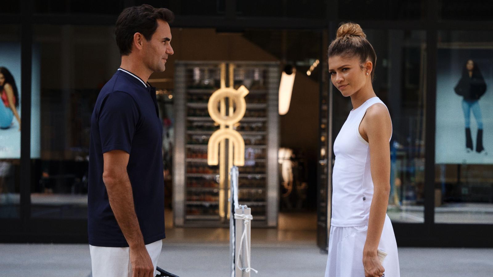 Zendaya se enfrenta a Roger Federer en un curioso partido de tenis