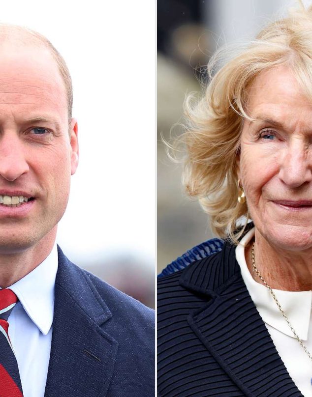 Príncipe William despide a la hermana de la reina Camilla