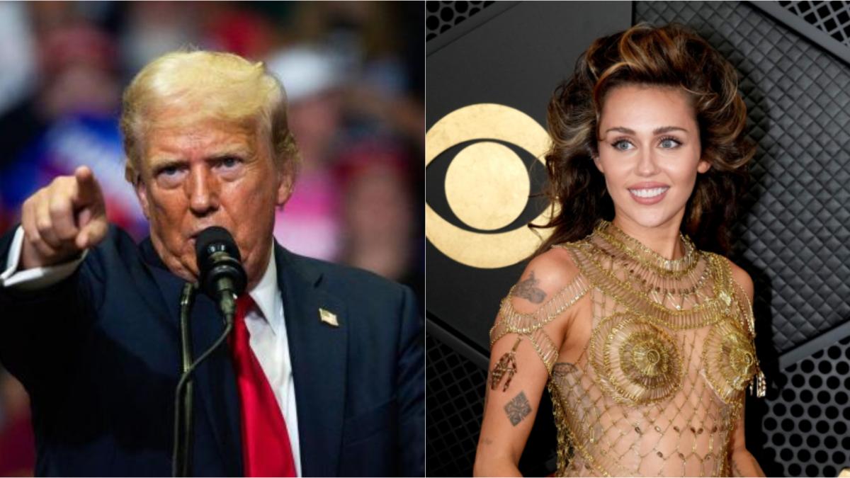 Donald Trump ataca a Miley Cyrus en público