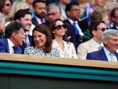 Los padres de Kate Middleton disfrutaron en Wimbledon