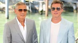 Brad Pitt y George Clooney disfrutan de una cita doble en Venecia