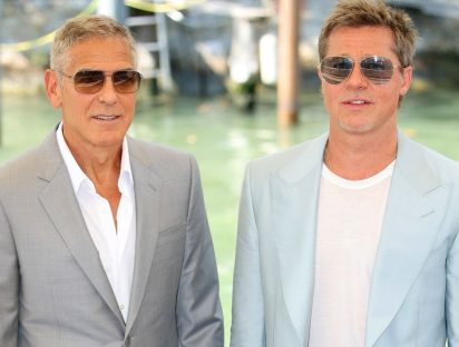 Brad Pitt y George Clooney disfrutan de una cita doble en Venecia