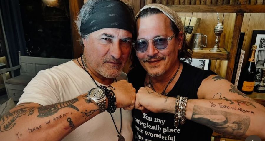 Johnny Depp y su amigo argentino se hicieron el mismo tatuaje