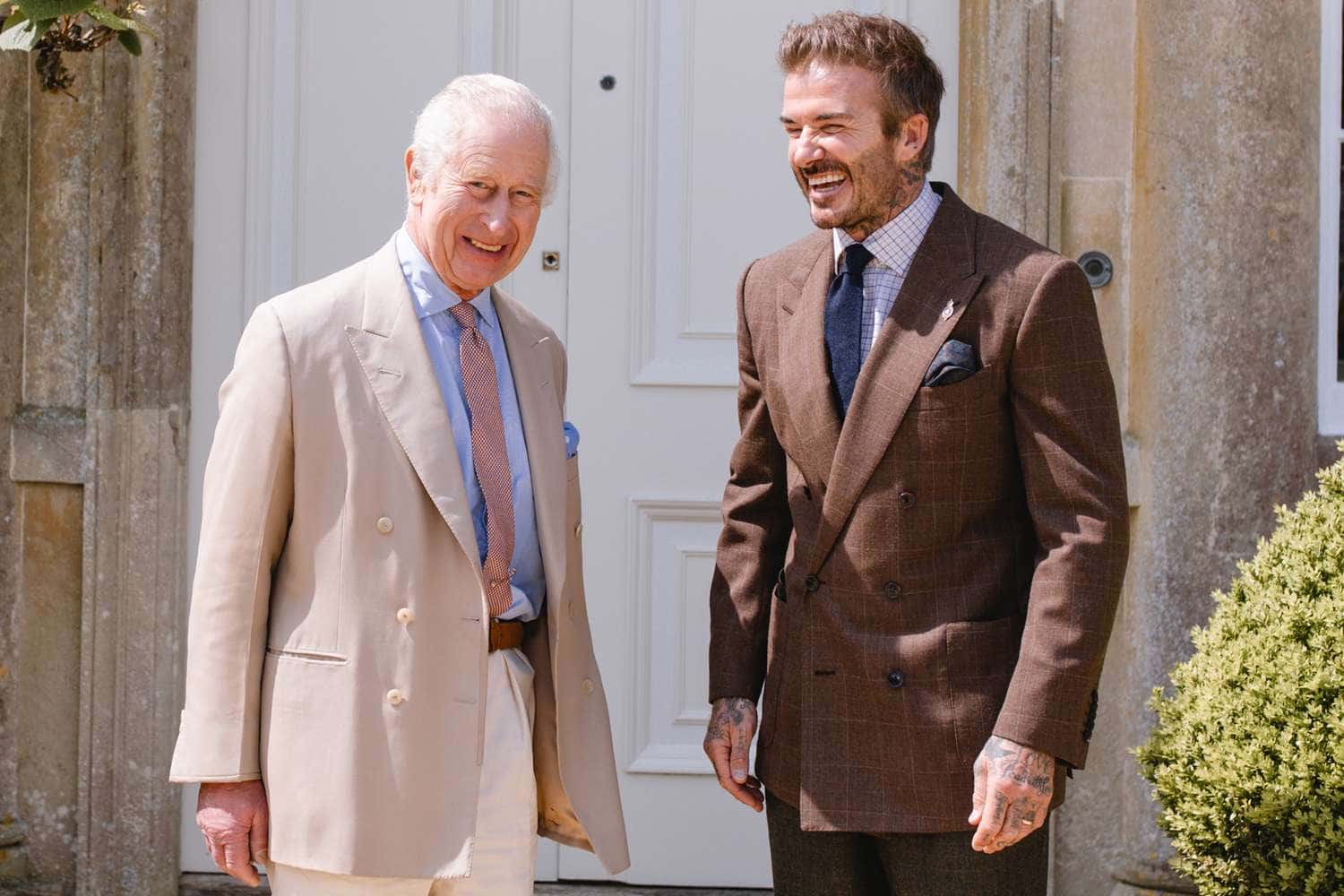 Rey Carlos III y David Beckham se reencuentran en medio de tensiones