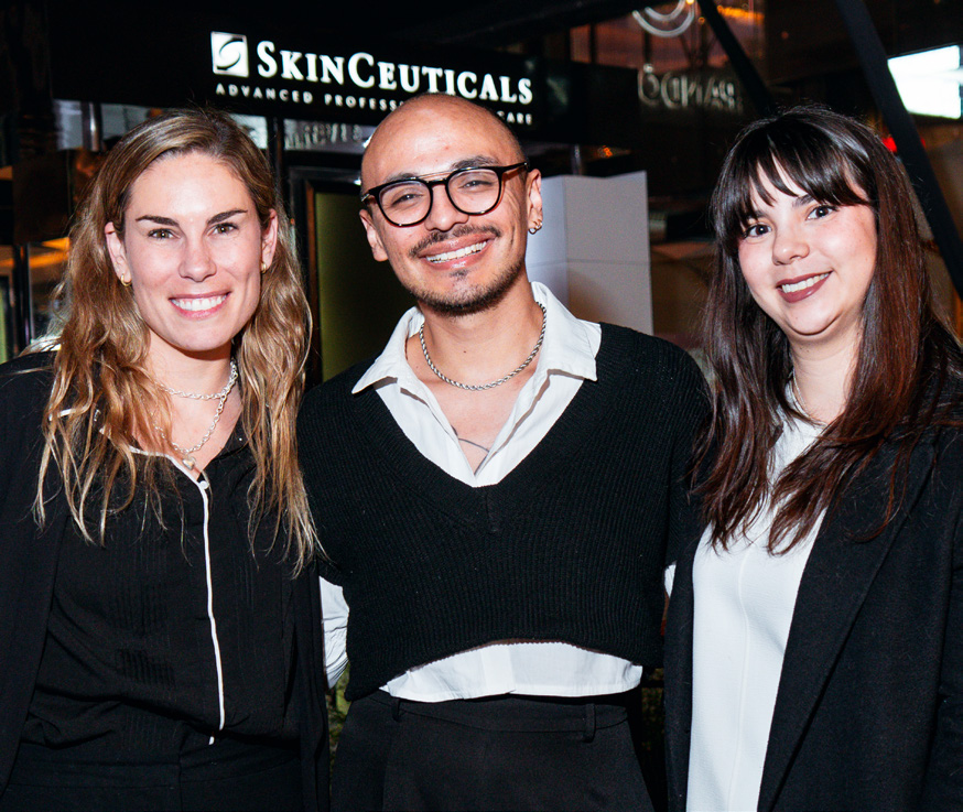 Andrea González, Javier Huerta y Rocío Jofré
