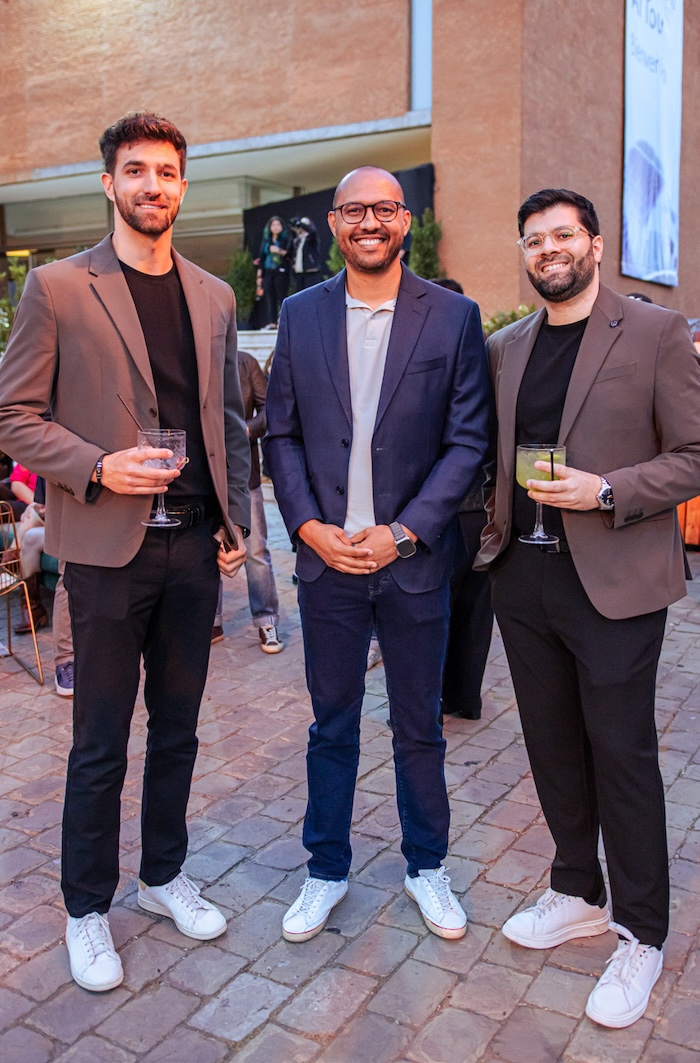 Marco Tamolonis, Alisson Lopes y Lucas Lins