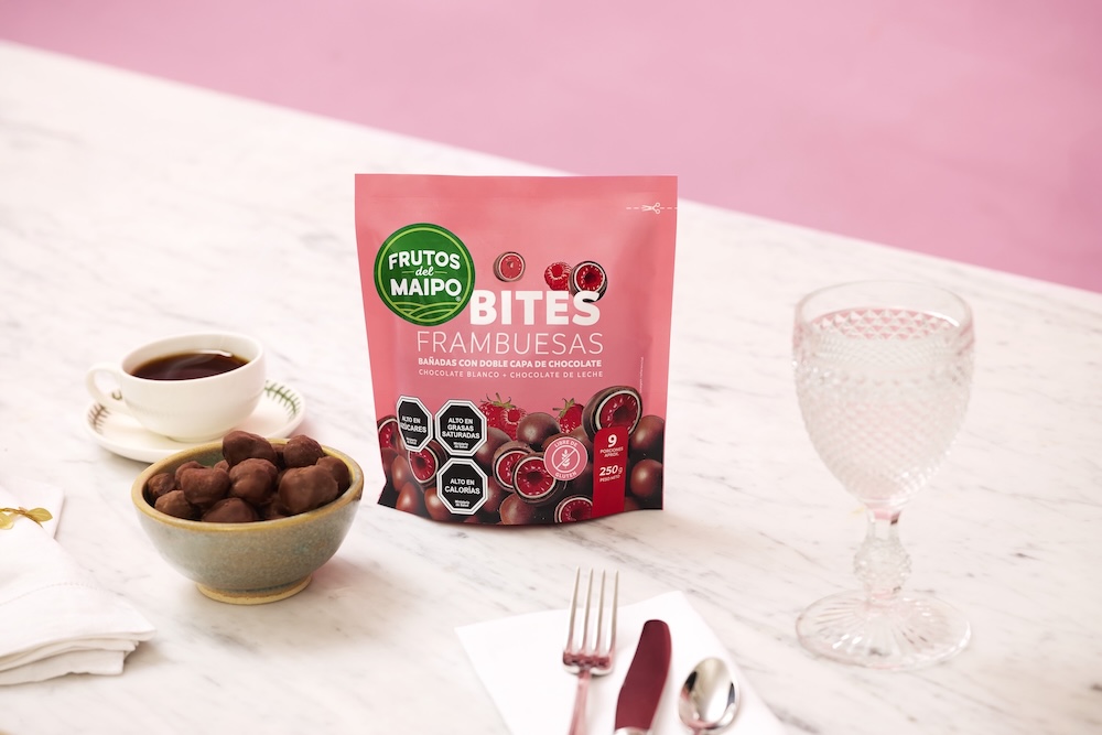 Frutos del Maipo presenta BITES, fruta fresca bañada en chocolate