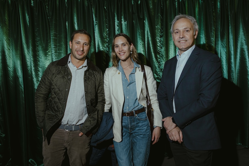 Giovanni Ugolini, Victoria Carrasco y Tomás Lozano.
