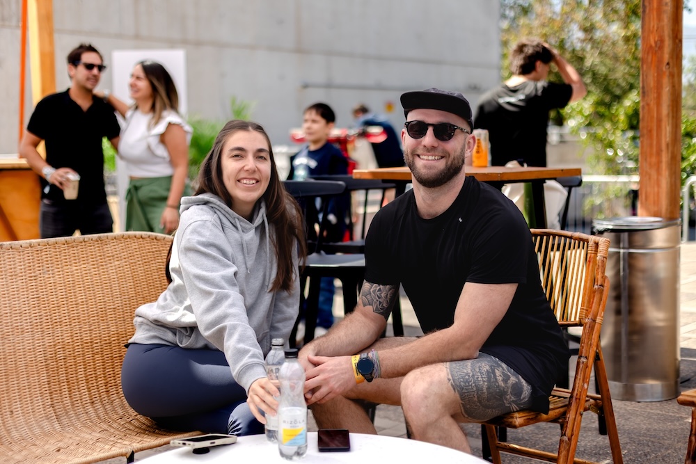 Catalina Sazunic y Kai Andrews Pfluger