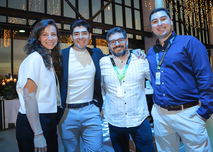 Daniela Peña, Leonel Molina, Daniel Jaque y Daniel Largo