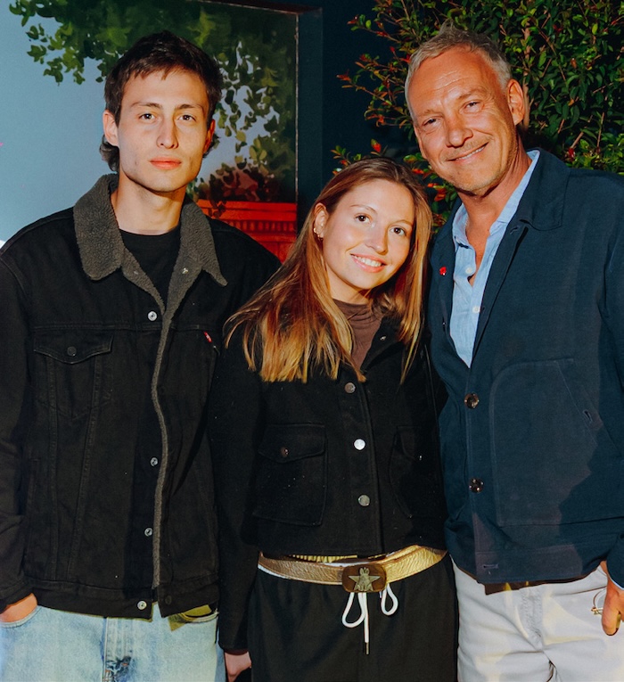 Luciano, Alfonsina y Martín Cárcamo.