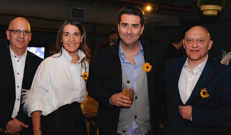 Peter Symmer, Paola Sánchez, Felipe Donoso y Heinrich Keller