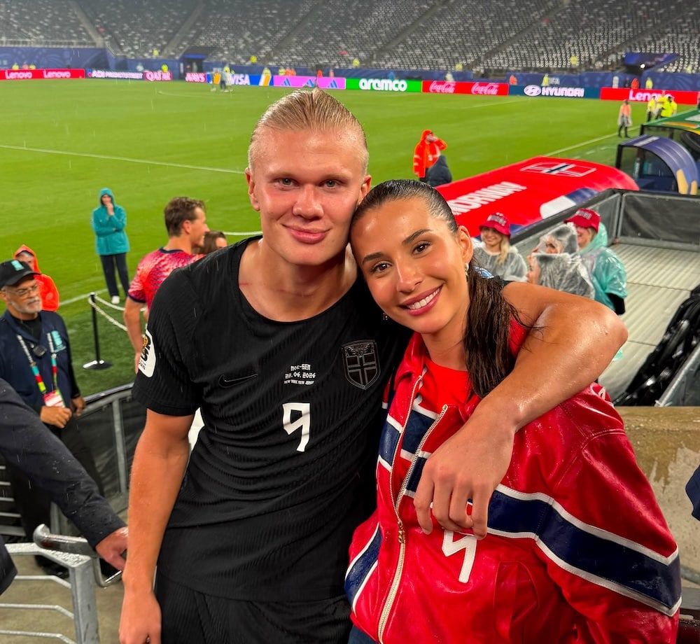 La tierna historia de amor de Erling Haaland y su novia Isabel