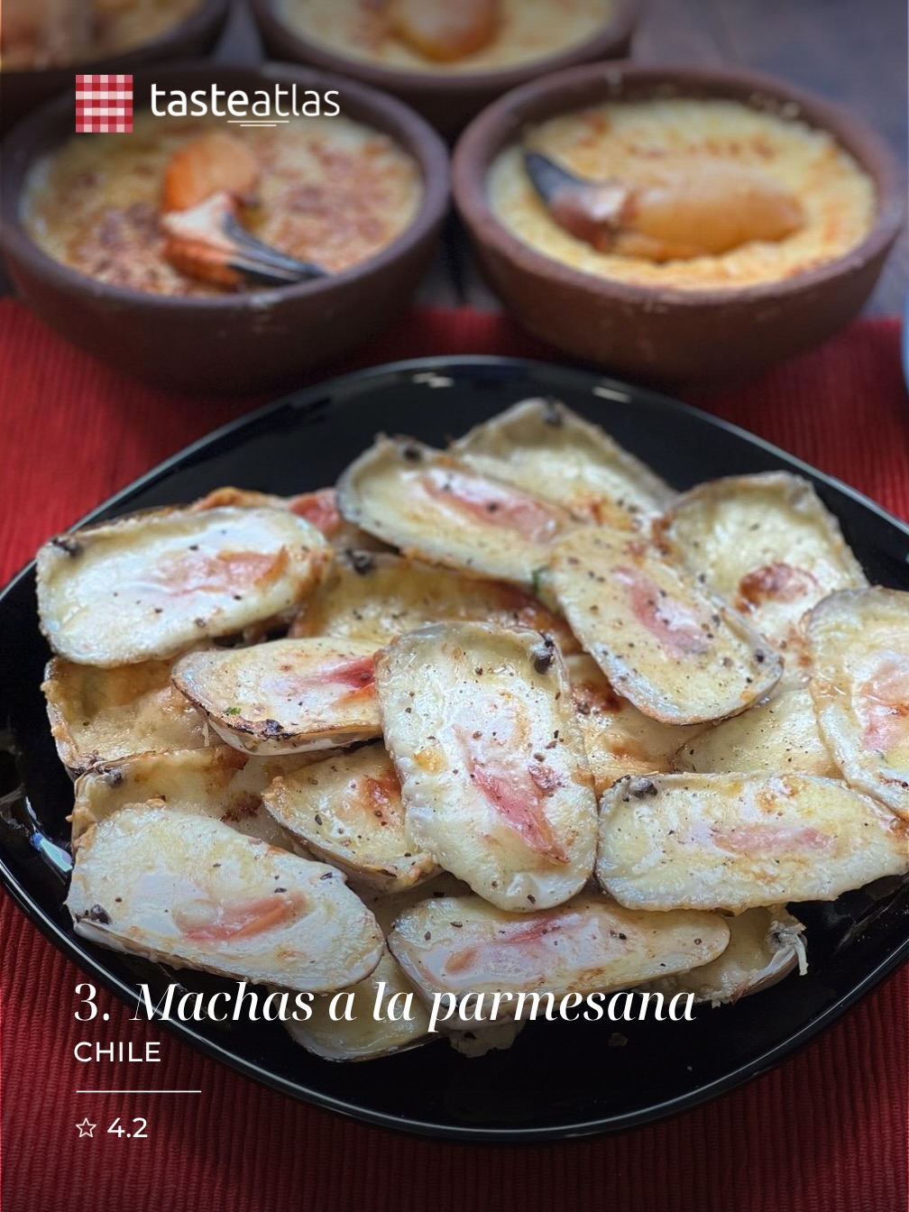 Machas a la parmesana son destacadas por TasteAtlas
